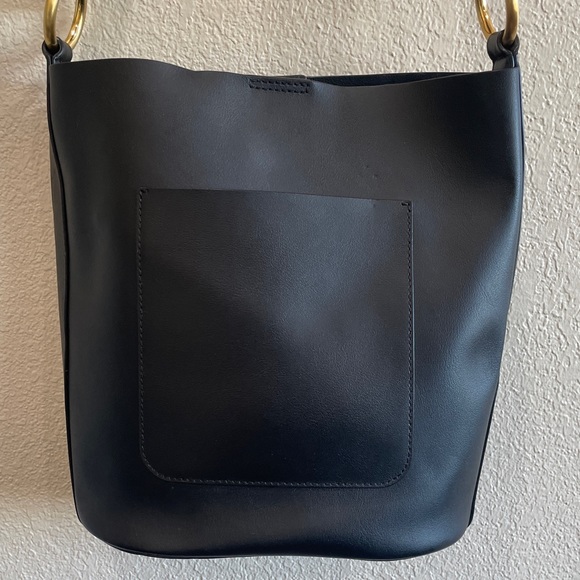 Tricolor Bucket Bag by Donna Karen 100% Leather - Picture 3 of 10